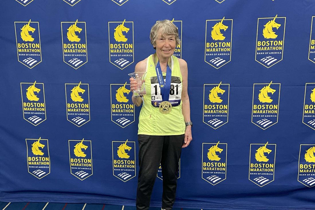 Carol's Boston record and her Pep Electrolytes routine